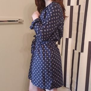 Floral Print Tommy Hilfiger Tie Waist Shirtdress